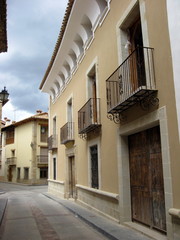 Fototapeta na wymiar Casa solariega de Rubielos de Mora, Aragón,España