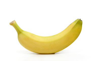 A banana isolated on white