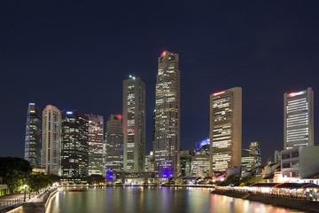 Obraz na płótnie Canvas Singapur Central Business District