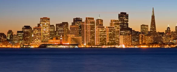 Photo sur Plexiglas San Francisco San Francisco at sunset