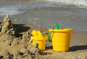 Fototapeta na wymiar Zabawki plaży - plaża zabawki 01