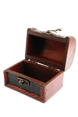 single wooden chest
