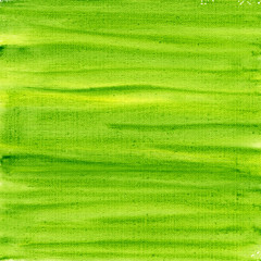green and yellow watercolor abstract on canvas