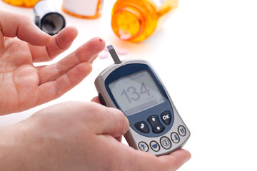 Glucose level blood test