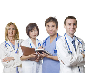 Fototapeta premium Friendly Doctor team