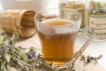 Herbal tea. Lavender.