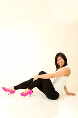 Fototapeta premium Beautiful Young Asian Woman