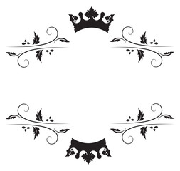 Floral banner with place for text