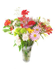 Colourful summer flowers mix.