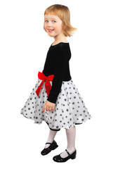 Little girl  in new dress.portrait