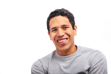 Smiling hispanic young man