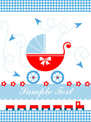 Baby boy birth announcement