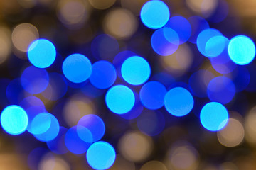 Blurred christmas lights. Holiday background