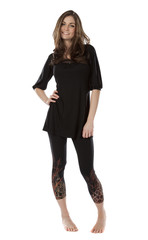 Pretty Woman Standing on White