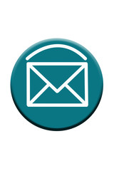 Blue Email Button Icon