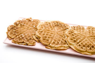 Waffel auf Teller