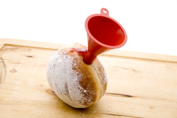 Krapfen und Trichter