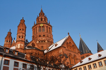 Mainz Cathedral (Mainzer Dom) on a Beautiful Winter's Day