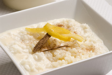 Rice pudding. Arroz con leche.