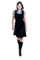 Business woman  comes