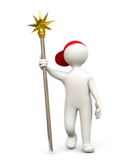 3D Man with Star