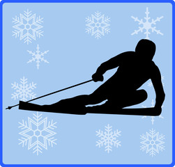 Fototapeta button winterspiele skialpin obraz