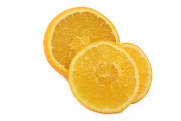 slice circle of sweet tasty orange