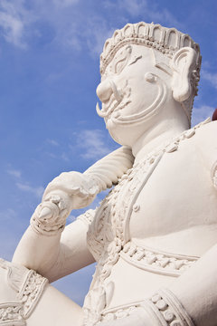 Giant in traditional Thai style molding art