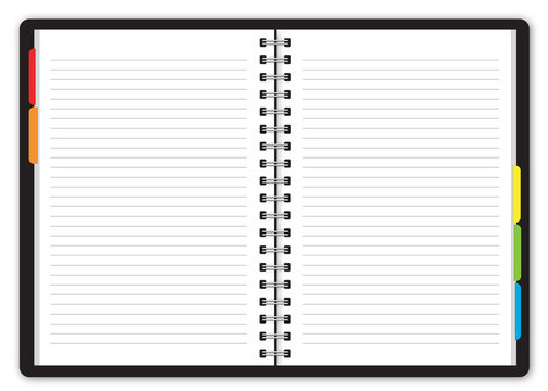Carnet &agrave; spirale (avec onglets)