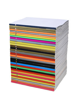 multi-coloured pile
