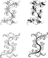 Abstract Black and White Background