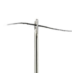 Thread Through Sewing Needle Pin Head