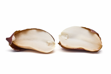 El fruto final del cacahuete.