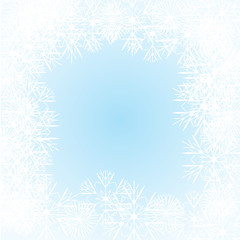 Fototapeta na wymiar snowflakes abstract vector blue backdrop