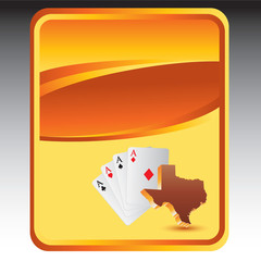 texas hold em orange background