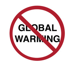 sign - no global warming
