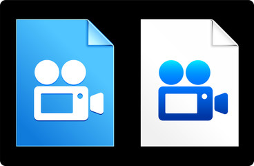 Camcorder Camera on Paper Set