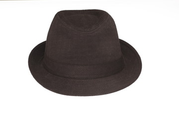 A fedora hat isolated on white.
