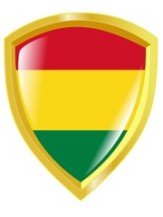 golden emblem of Bolivia