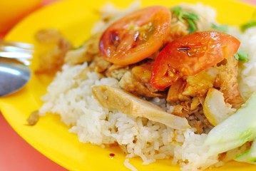 Vegetarian chicken rice