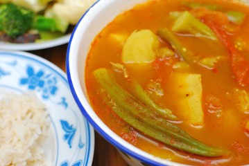 Chinese style vegetarian curry