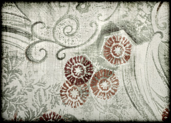 abstract floral style old paper