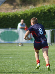Joueuse de rugby feminin