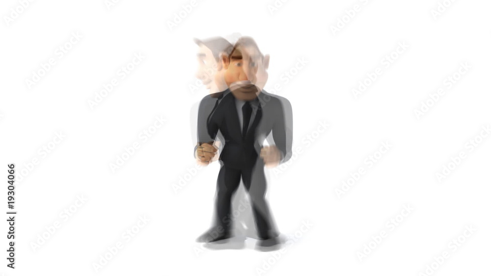 Sticker super businessman