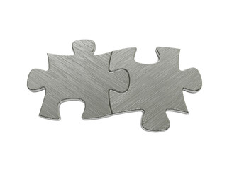 Puzzle textured metal