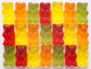Gummibären Makro - yelly babies macro