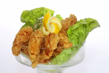 Frittiierte Garnelen