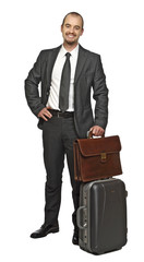 young business man travel