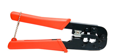 Pliers with red handles