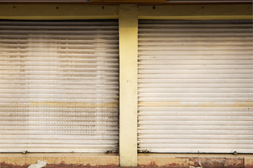 Shuttered Doors, Mexican Coast